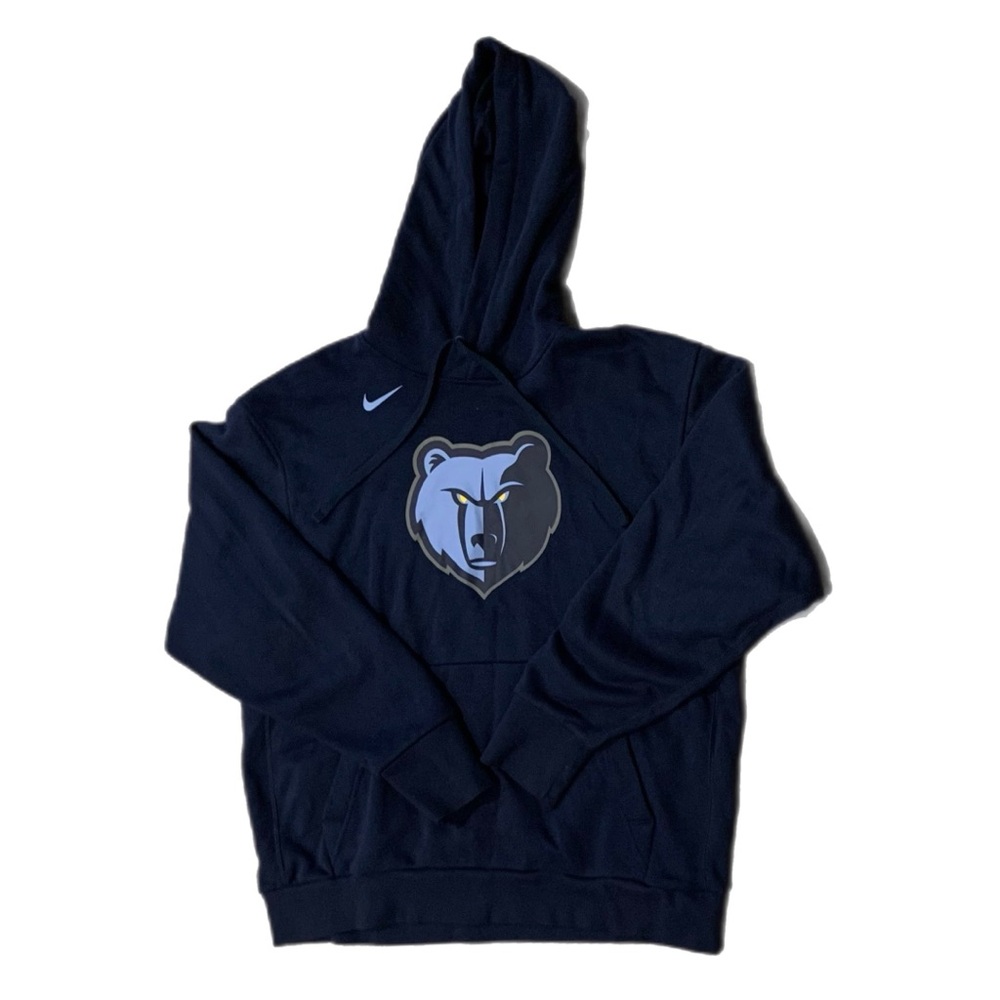 Used Nike Memphis Grizzlies Bear Logo Sweatshirt Navy Blue Size Large